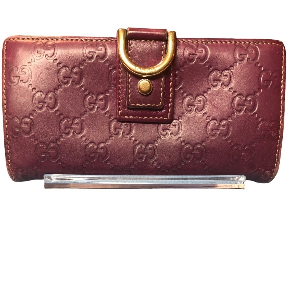 GUCCI GG GUCCISSIMA LONG LEATHER WALLET